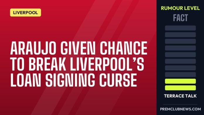 Araujo given chance to break Liverpool’s loan signing curse