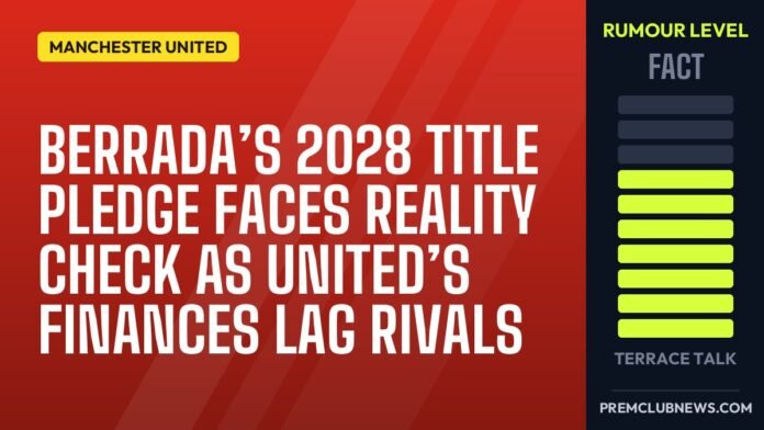 Berrada’s 2028 title pledge faces reality check as United’s finances lag rivals Berrada’s 2028 title pledge faces reality check as United’s finances lag rivals