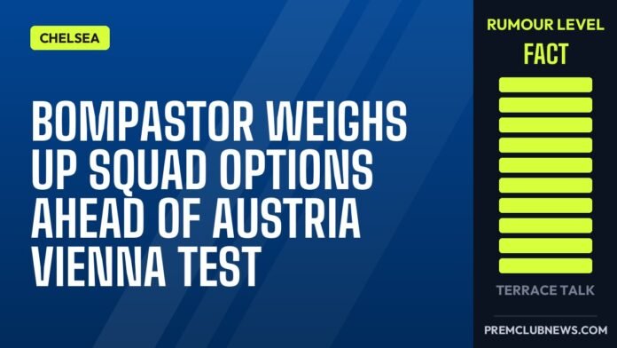 Bompastor weighs up squad options ahead of Austria Vienna test Bompastor weighs up squad options ahead of Austria Vienna test