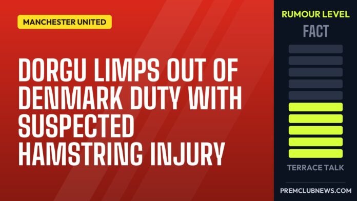 Dorgu limps out of Denmark duty with suspected hamstring injury