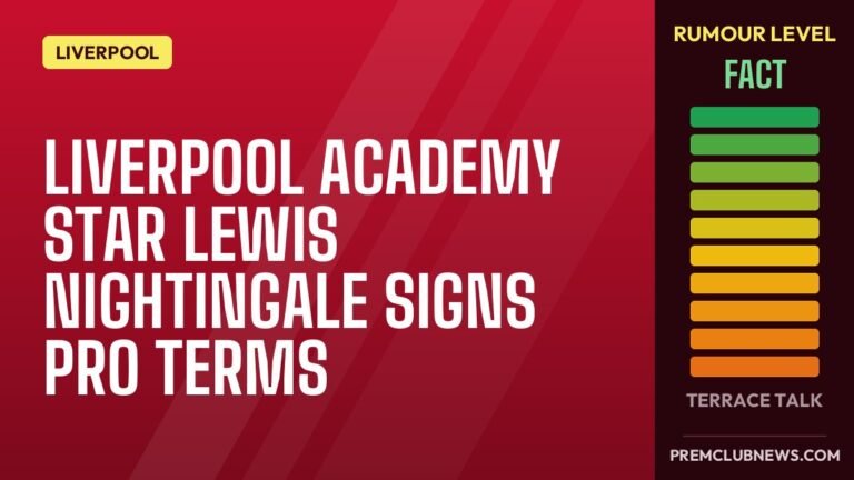 Liverpool Academy Star Lewis Nightingale Signs Pro Terms