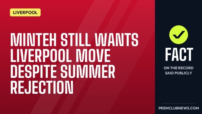 Minteh still wants Liverpool move despite summer rejection