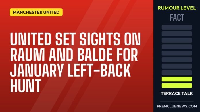 United set sights on Raum and Balde for January left-back hunt United set sights on Raum and Balde for January left-back hunt