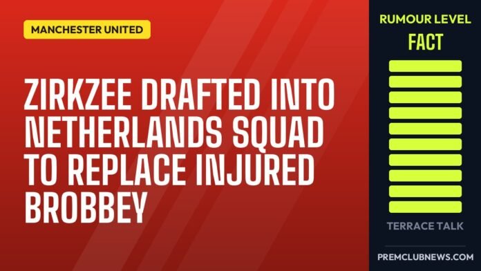 Zirkzee drafted into Netherlands squad to replace injured Brobbey Zirkzee drafted into Netherlands squad to replace injured Brobbey