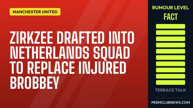 Zirkzee drafted into Netherlands squad to replace injured Brobbey