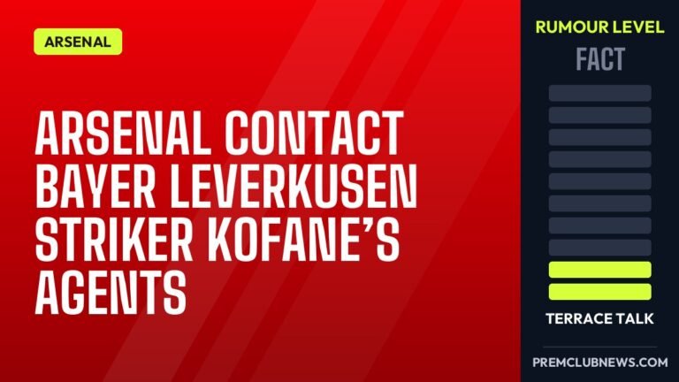 Arsenal contact Bayer Leverkusen striker Kofane’s agents