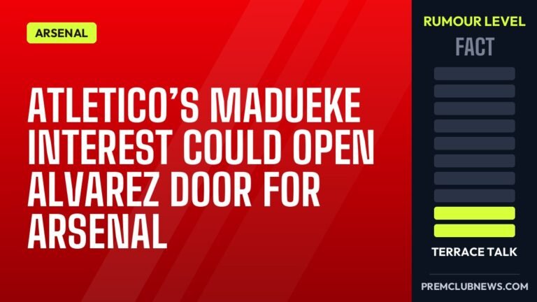 Atletico’s Madueke interest could open Alvarez door for Arsenal