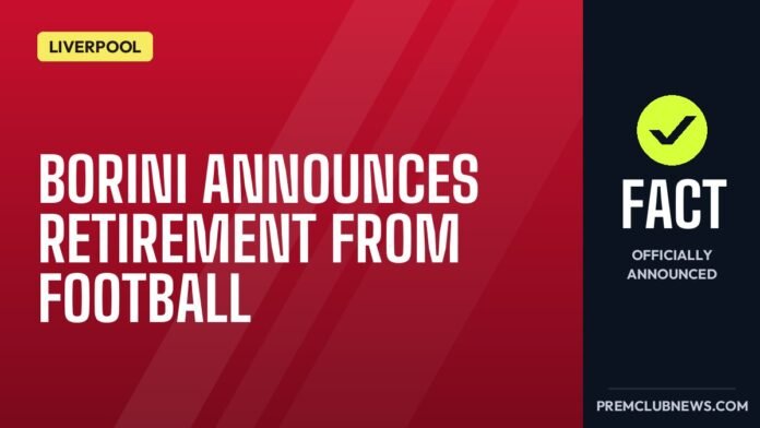 Borini announces retirement from football