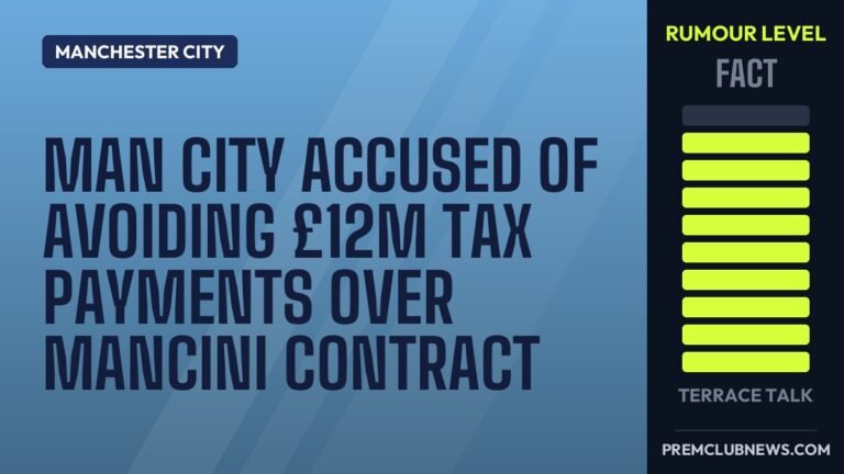 Man City accused of avoiding £12m tax payments over Mancini contract