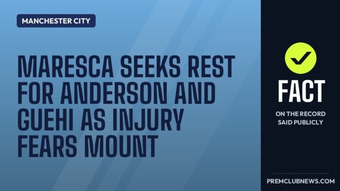 Maresca seeks rest for Anderson and Guehi as injury fears mount Maresca seeks rest for Anderson and Guehi as injury fears mount
