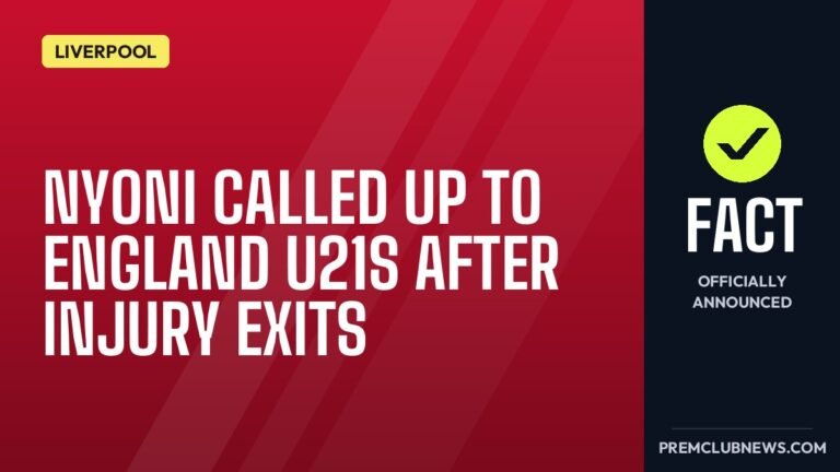 Nyoni called up to England U21s after injury exits