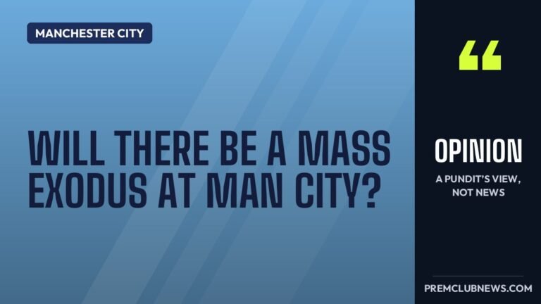 Will there be a mass exodus at Man City?